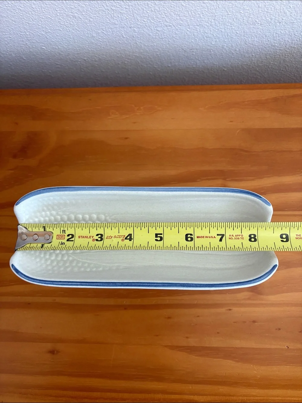 Vintage Pfaltzgraff Yorktowne Stoneware Corn on the Cob Side Dish Tray Set of 4